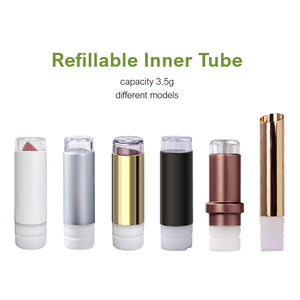 Tubos de pintalabios recargables Envase de contenedores Respetuoso con el medio ambiente Lujo Sostenible Compostable Reciclable Vacío Tubo de bálsamo <span class=keywords><strong>labial</strong></span> de Bambú - Product Image 4