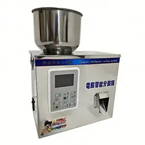 Brand New Powder Filler Machine Semi Automatic Particle Weighing Filling Machine For Tea Seed Bean Peanut With High Quality