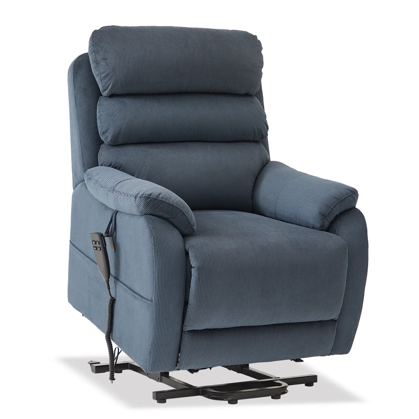 CJSmart sedia di sollevamento a casa reclinabile per persone corte, divano con ascensore piatto con regolazione della posizione infinita e tasca laterale