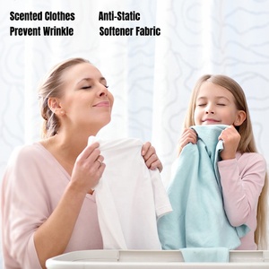 Toallitas Suavizantes <span class=keywords><strong>de</strong></span> <span class=keywords><strong>Ropa</strong></span> 100% Biodegradables y Ecológicas para Secadora, con Aroma a Lino Fresco - Product Image 5