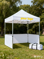 2025 tenda Display kanopi kain Oxford 600D desain kustom mudah untuk aplikasi dalam ruangan tenda pameran dagang harga bagus