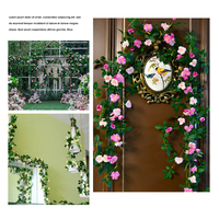 Fleur artificielle en soie rose brésilienne, décoration pour mariage, remise de diplôme, ou nouvellement installée, guirlande de fleurs de cerisier à suspendre au plafond ou au mur