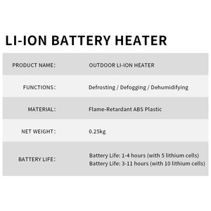 Wholesale <strong>Mini</strong> 5-Inch Portable Outdoor Li-ion Table <strong>Heater</strong> for Room Desktop Home Use - Product Image 6