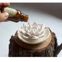 Fleur en céramique Offre Spéciale avec pots plâtre parfumé camélia diffuseur d'huiles essentielles aromathérapie gypse pierre support personnalisé