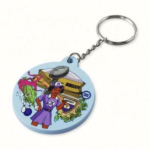 Custom 2D/3D Letter <b>Personalized</b> Logo Shape Rubber Pvc Key Chain Customised Soft Silicone <b>Keychains</b> - Product Image 3