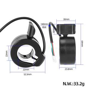 Acelerador de patinete eléctrico con sensor Hall, empuñadura de aceleración y freno de dedo para patinete eléctrico con acelerador de pulgar - Product Image 2