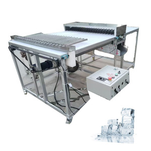 Machine de découpe de glace horizontale en acier inoxydable Usines alimentaires industrielles à domicile Refroidissement par eau Produit des blocs de glaçons - Product Image 2