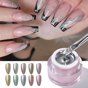 12 Colori Gel UV per Nail Art, Smalto Pittorico per Unghie, per <span class=keywords><strong>Disegno</strong></span> Linee e Fiori, Manicure - Product Image 1