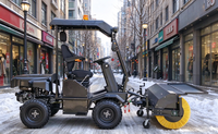 Balayeuse et souffleuse à neige à quatre roues haute performance de 1,4 m avec un poids de 1106 kg