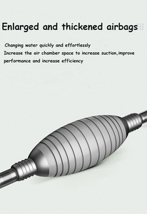 Venta al por mayor de accesorios para acuarios, cambiador de agua para peceras, Herramientas de limpieza duraderas, limpiador de grava para peceras, bomba de plástico, sifón - Product Image 2