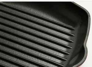 Sartén de hierro fundido con mango largo, plancha <span class=keywords><strong>para</strong></span> freír esmaltada, nuevo diseño, precio de venta directa de fábrica - Product Image 4