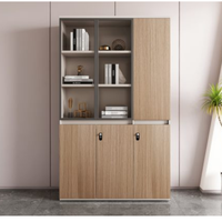 Table et chaise de bureau exécutif modernes et durables en bois avec rangement mural pour usage domestique/commercial