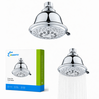 Pommeau de Douche Moderne Cinq Fonctions en Plastique ABS, Haute Pression, Économiseur d'Eau, Effet Pluie pour Salle de Bain, Hôtel, Appartement