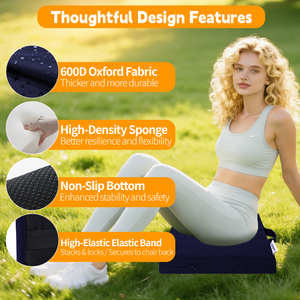 Cuscino per Sedia da Esterno Multifunzione, Rimovibile, Lavabile, Portatile, Pieghevole, Impermeabile, in Memory Foam, <span class=keywords><strong>con</strong></span> Schienale - Product Image 3