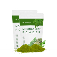 Esurey Supply Label pribadi daun Moringa murni serbuk daun Moringa