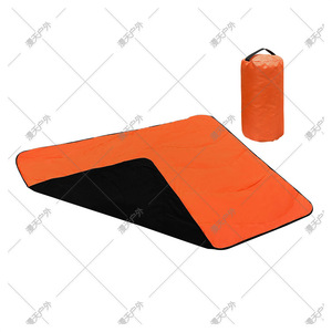 Outdoor Double Layer Fleece Poncho Orange <b>Waterproof</b> Warm <b>Blanket</b> Winter Camping Rescue Shawl - Product Image 5