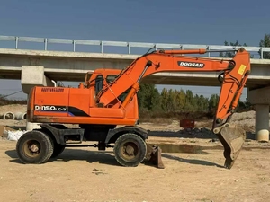 Excavadora de ruedas DOOSAN DH 150 150W-7 usada, excavadora de cadenas DOOSAN150W DH150W DH150W-7 de segunda mano con motor coreano - Product Image 3