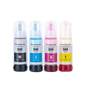 Asseel ขายร้อน 544 สีพรีเมี่ยมใช้งานร่วมกับ 70ml ขวดน้ําหมึกเติมสําหรับ Epson L3210 L3110 L3150 L5190 L3250 เครื่องพิมพ์