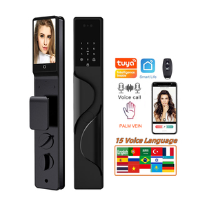 AISUO TUYA WIFI Serrure de porte israélienne Serrure de porte intelligente 3d Reconnaissance faciale Serrures intelligentes automatiques avec caméra Sécurité biométrique intelligente - Product Image 1