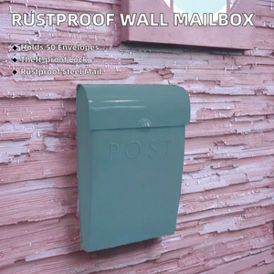 Buzón de Exterior Independiente o de Pared, Resistente a la Oxidación, Antirrobo, Impermeable, con Cerradura de Combinación, para Servicio Postal, 50 Sobres y Periódicos - Product Image 2