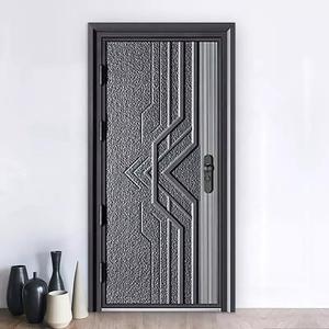 Prix de gros pour les portes blindées antivol en acier, portes de sécurité résidentielles populaires et portes anti-effraction - Product Image 6