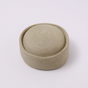 Nouvelle Arrivée 2026 – Chapeau Béret en Paille Tressée d'Été, Chapeau de Peintre Tendance, Chapeau de Marin pour <span class=keywords><strong>Femme</strong></span>, Chapeau Pillbox Style Japonais - Product Image 6