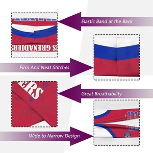 Pañuelo para la Cabeza <span class=keywords><strong>de</strong></span> la <span class=keywords><strong>Federación</strong></span> <span class=keywords><strong>de</strong></span> Fútbol <span class=keywords><strong>de</strong></span> Haití, Poliéster y Elastano, Unisex, para Deportes al Aire Libre, Resistente al Sudor, Transpirable - Product Image 4