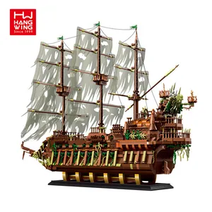 Kit di blocchi per barche a vela HW Dutchman modello MOC Set per costruire collezioni appassionati di blocchi di costruzione per bambini adulti 3653 pezzi