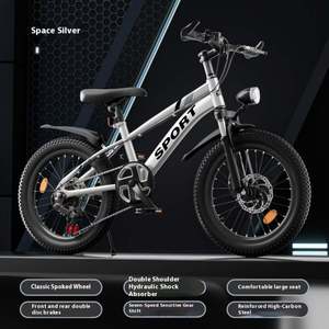 <span class=keywords><strong>Bicicleta</strong></span> Infantil para Niños y Niñas, <span class=keywords><strong>Bicicleta</strong></span> de Montaña con Doble Freno de Disco y Amortiguación, Cuadro de Acero al Carbono con Resorte - Product Image 4