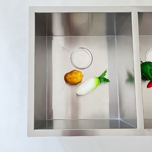 OM-3219 Usine Vente Directe En Acier Inoxydable Évier Rectangulaire Double Évier Cuisine Légumes Et Fruits Lavabo - Product Image 6