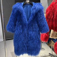 Veste en fourrure de mouton véritable pour enfants, à capuche, longue, en fourrure de mouton naturelle, pour l'hiver