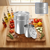 FEELART Fournisseur Professionnel d'Équipements de Cuisine Personnalisés pour Restaurants – Marmite Haute en Acier Inoxydable Style Oblique 400