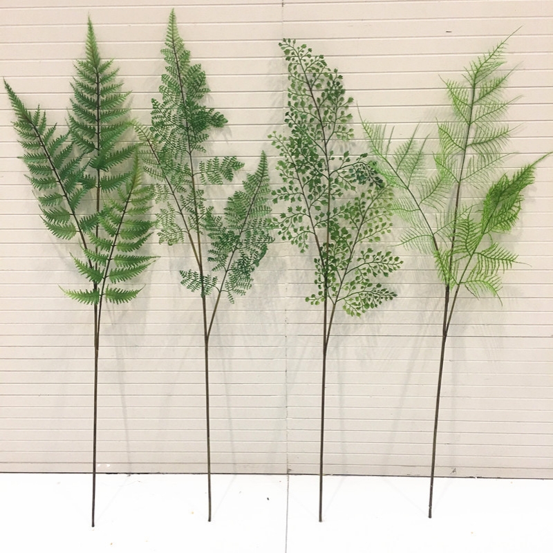 GZYX027 Fashion Integrated Plastic Artificial Indoor Plants Tobacco Leaf Arka Kuyruk Fern Sinyali for Home Wedding Decoration