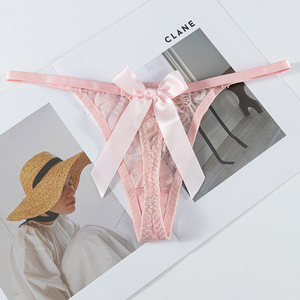Tangas de Nuevo Diseño para Mujer, Tangas Sexys con Lazo y Tanga Sexy para Mujer, Bragas Sexys de Encaje Sólido para Damas - Product Image 4