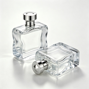 Wholesale US Stock Warehouse 100ml Square Luxury Designer Perfume Bottle EDP EDT Lasts 12h <b>Spray</b> Screw Cap Stainless Glass - Product Image 6