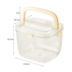 Transparent Ice Bucket <b>Plastic</b> Beer <b>Big</b> Bucket Beverage <b>Tubs</b> Portable Large Capacity Storage Bucket With Hiding Handle and Cover - Product Image 6