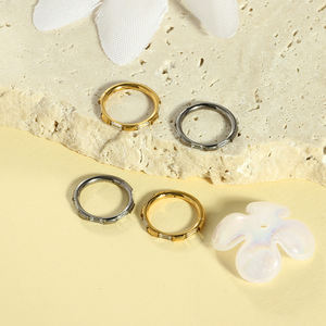 Piercing de Nariz de Aleación de Titanio G23 con Incrustaciones de Zirconia, Joyería Corporal, Gancho de Oreja para Mujer, Versátil, Venta Individual - Product Image 4