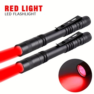 ไฟฉายสีแดง LED แบบปากกาสำหรับการบินมองเห็นในเวลากลางคืนมีแสงสีแดง - Product Image 3
