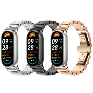 Decoraciones Magnéticas Intercambiables de Acero Inoxidable para <span class=keywords><strong>Xiaomi</strong></span> Smart <span class=keywords><strong>Band</strong></span> <span class=keywords><strong>7</strong></span> 8 9 10, Diseño Moderno y Elegante - Product Image 2