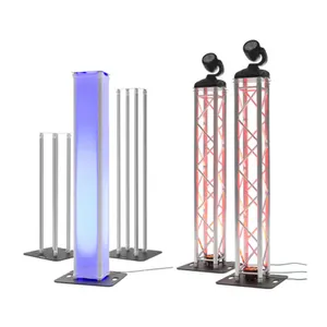 SIL Club Tower Cabeza móvil Dj Stage Light Totem Truss Stand 3 pies Plegable Ajustable Truss Totem para eventos en interiores Boda