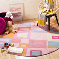 Kinder-Spielteppich für Kleinkinder Rutschfester Komfort-Spielzimmer-Teppich Kinderbodenmatte mit Niedlichem Cartoon-Tiermuster Spielzeit