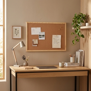 Achat en gros de tableau d'affichage professionnel mural en liège naturel de haute qualité avec cadre en bois de pin pour entreprises, cafés, restaurants, usines - Product Image 6
