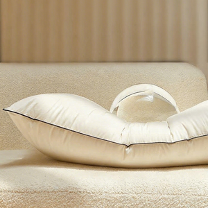 Ensemble de 2 oreillers en duvet <span class=keywords><strong>d</strong></span>'<span class=keywords><strong>oie</strong></span> de qualité supérieure - Oreillers <span class=keywords><strong>d</strong></span>'hôtel, housse en coton doux, garnissage <span class=keywords><strong>moelleux</strong></span> en duvet de plumes, <span class=keywords><strong>oreiller</strong></span> de lit en duvet de plumes - Product Image 2