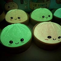 Nouveaux Jouets Squishy en forme de Boulettes Lumineuses dans le Noir, à Expressions Variées, Colorés, à Rebond Lent, Jouets Anti-Stress à Presser