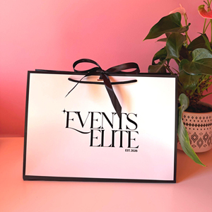 Bolsa de Compras de Papel Reciclado Laminado Mate <span class=keywords><strong>con</strong></span> Logotipo Impreso Personalizado, Franja Negra <span class=keywords><strong>con</strong></span> Cinta para Atar, para Regalos de Boutique Minorista - Product Image 6
