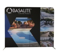 Toile de fond pliable personnalisée double face en tissu tendu pour convention