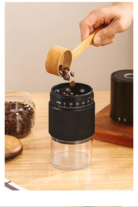 Moulin à café électrique USB personnalisé avec logo, rechargeable, pour grains, épices, cadeaux de fête - Product Image 5