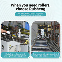 Rouleau de convoyeur durable, antistatique et ignifuge, à dimensions personnalisables, avec rainures pour convoyeur à bande