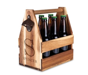 Rustique <span class=keywords><strong>En</strong></span> <span class=keywords><strong>Bois</strong></span> Caisse À Vin 4 Bouteilles Bleu Peinture Personnalisée Pour Hommes Cadeau D'anniversaire <span class=keywords><strong>En</strong></span> <span class=keywords><strong>Bois</strong></span> Porte-Bière - Product Image 5
