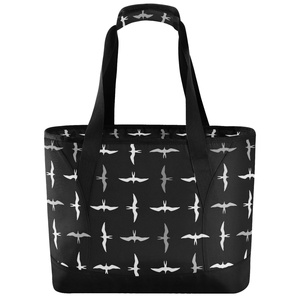 Hawaii Cooler Tote Custom Print Iwa Birds Design Nylon Waterproof Single Shoulder Insulated Grocery Cooler Bag with Logo - Product Image 1